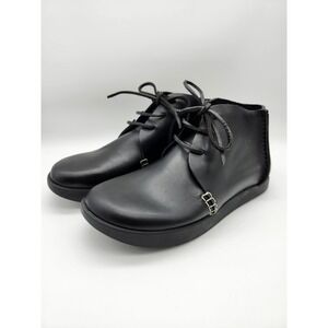 Yogi x YMC Archer Black Leather Chukka Boots Shoes Mens sz 8, 41 EU